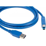 Кабель USB A (M) - USB B (M), 1.8м, Kramer C-USB3/AB-6