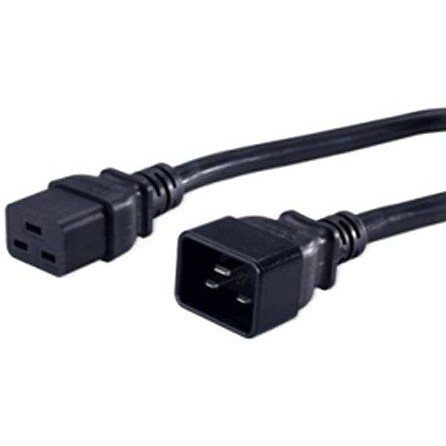 Кабель питания C19 - C20, 1.8м, Hyperline PWC-IEC19-IEC20-1.8-BK