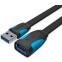 Кабель удлинительный USB A (M) - USB A (F), 1м, Vention VAS-A13-B100