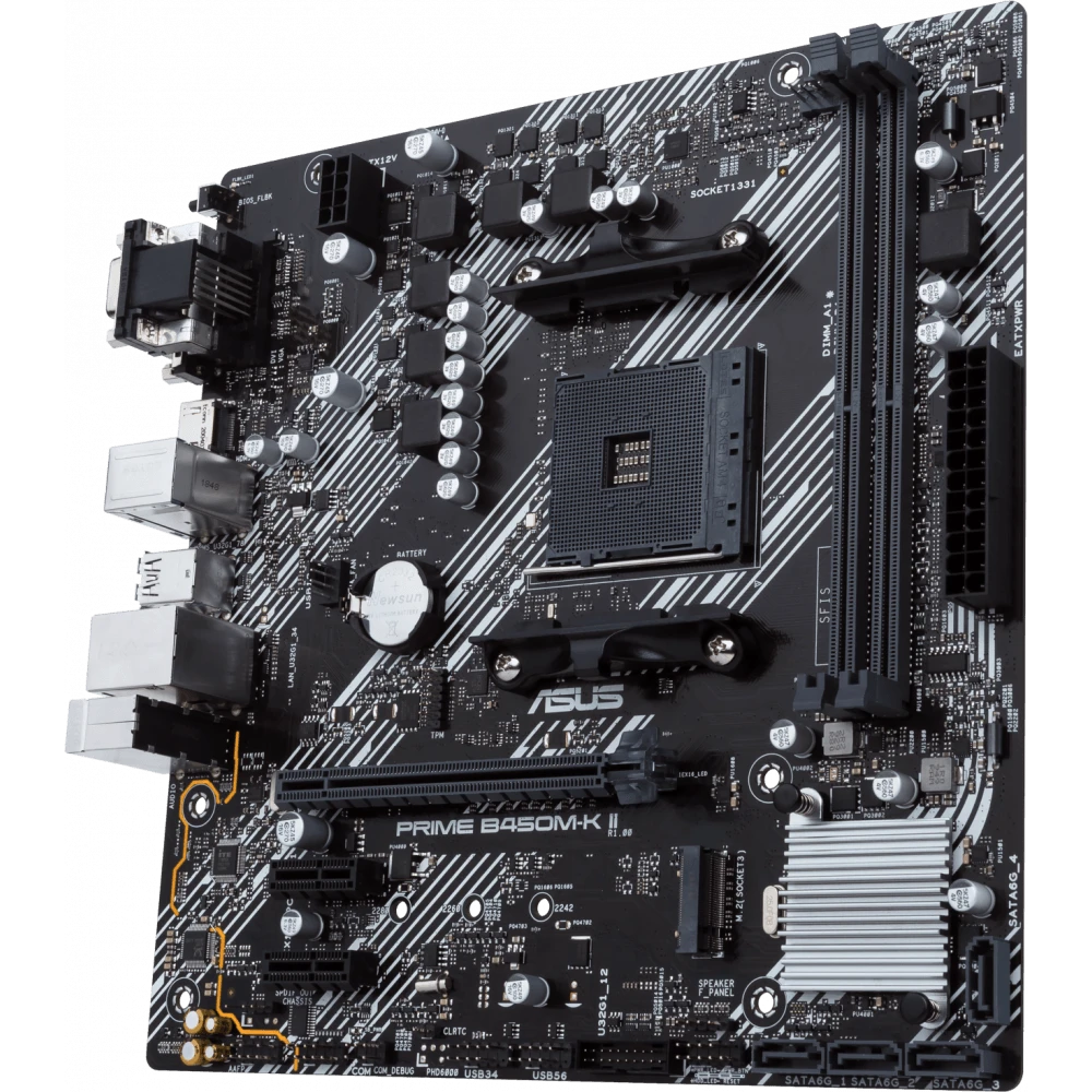 Материнская плата ASUS PRIME B450M-K II - фото 3