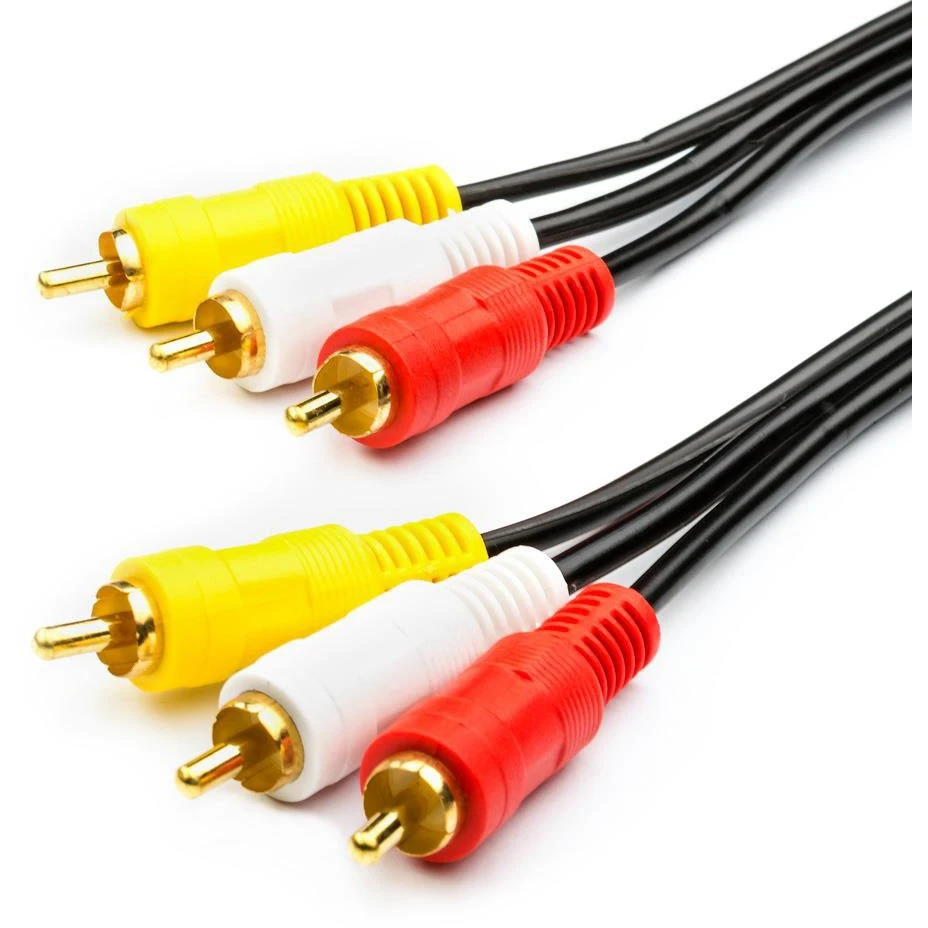Кабель 3x RCA (M) - 3x RCA (M), 1.5м, ATCOM AT1003