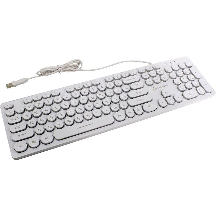 Клавиатура Oklick 420MRL White - 1091227