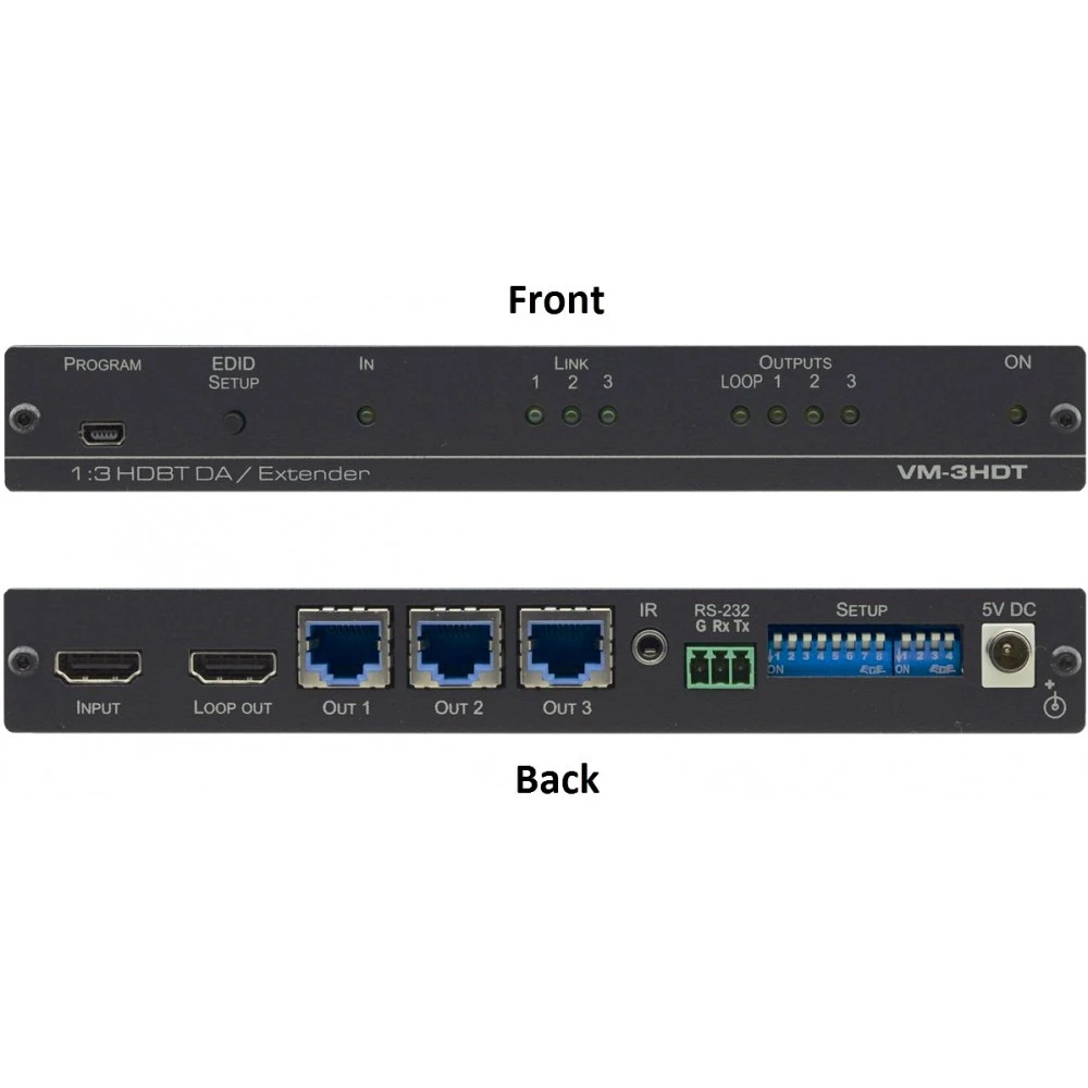 Усилитель-распределитель Kramer VM-3HDT - 10-8048901090 - фото 2