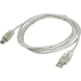 Кабель USB A (M) - USB B (M), 1.8м, Buro USB2.0-AM/BM-TRANS