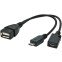 Переходник USB A (F) - microUSB B (M), 0.15м, Gembird A-OTG-AFBM-04