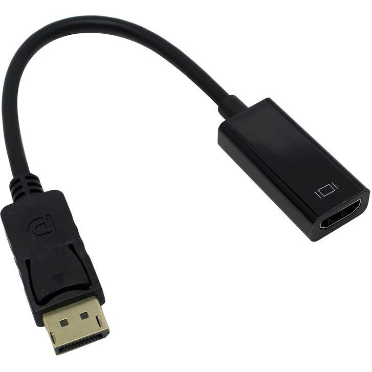 Переходник DisplayPort (M) - HDMI (F), 0.15м, ExeGate EX-DPM-HDMIF-0.15