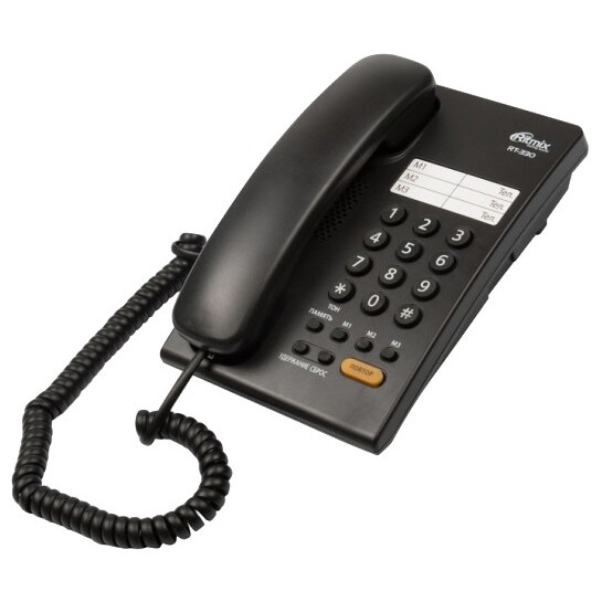 Проводной телефон Ritmix RT-330 Black