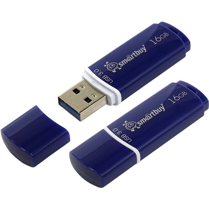 USB Flash накопитель 16GB SmartBuy Crown Blue (SB16GBCRW-BL)