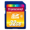 Карта памяти 32Gb SD Transcend  (TS32GSDHC10)