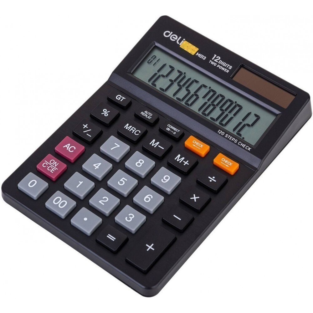 Калькулятор Deli EM01320 Black - фото 3