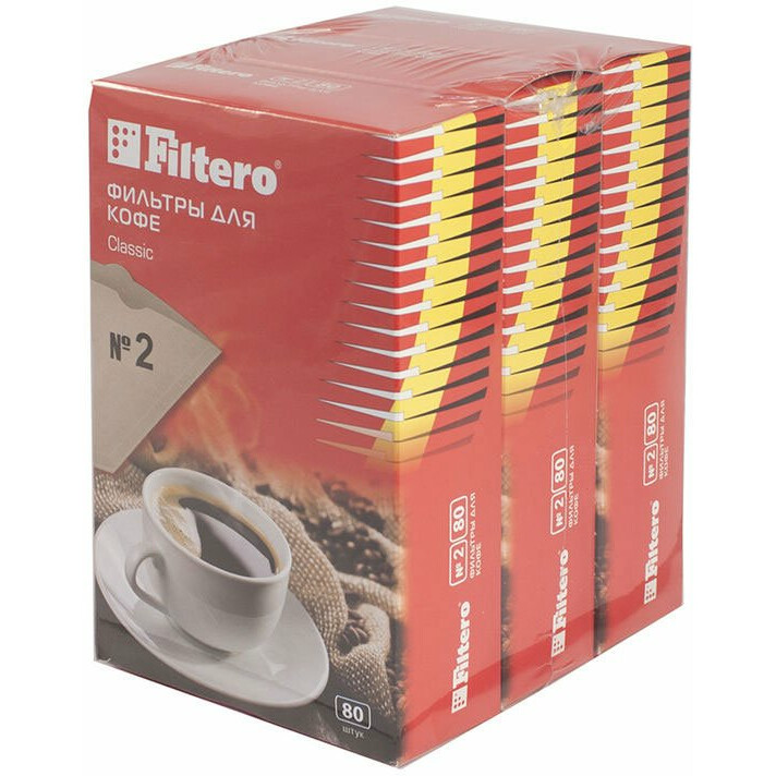 Фильтры для кофе Filtero №2 Classic 240 шт - №2/240