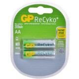 Аккумулятор GP ReCyko+ (AA, NiMH, 2000mAh, 2 шт) (210AAHCB-2CR2)