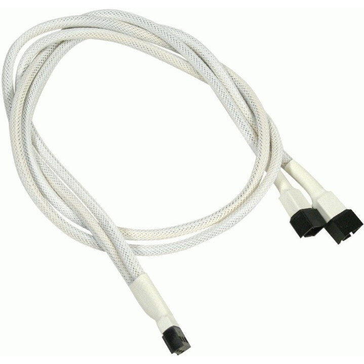 Разветвитель 3-pin - 2x 3-pin, Nanoxia NX3PY60W White