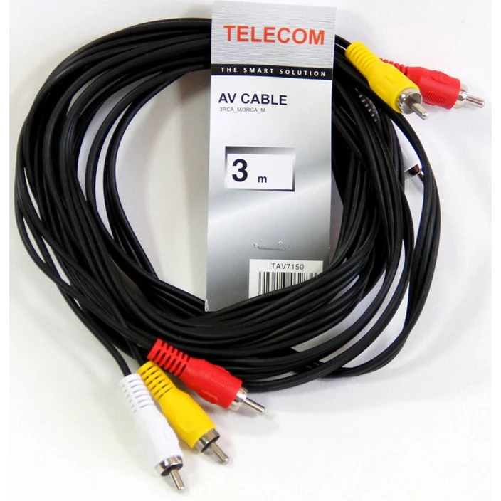 Кабель 3x RCA (M) - 3x RCA (M), 3м, Telecom TAV7150-3M