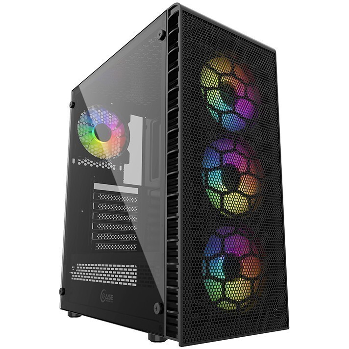 Корпус Powercase Mistral Z4С Mesh LED Black - PC_CMIZ4C_L4