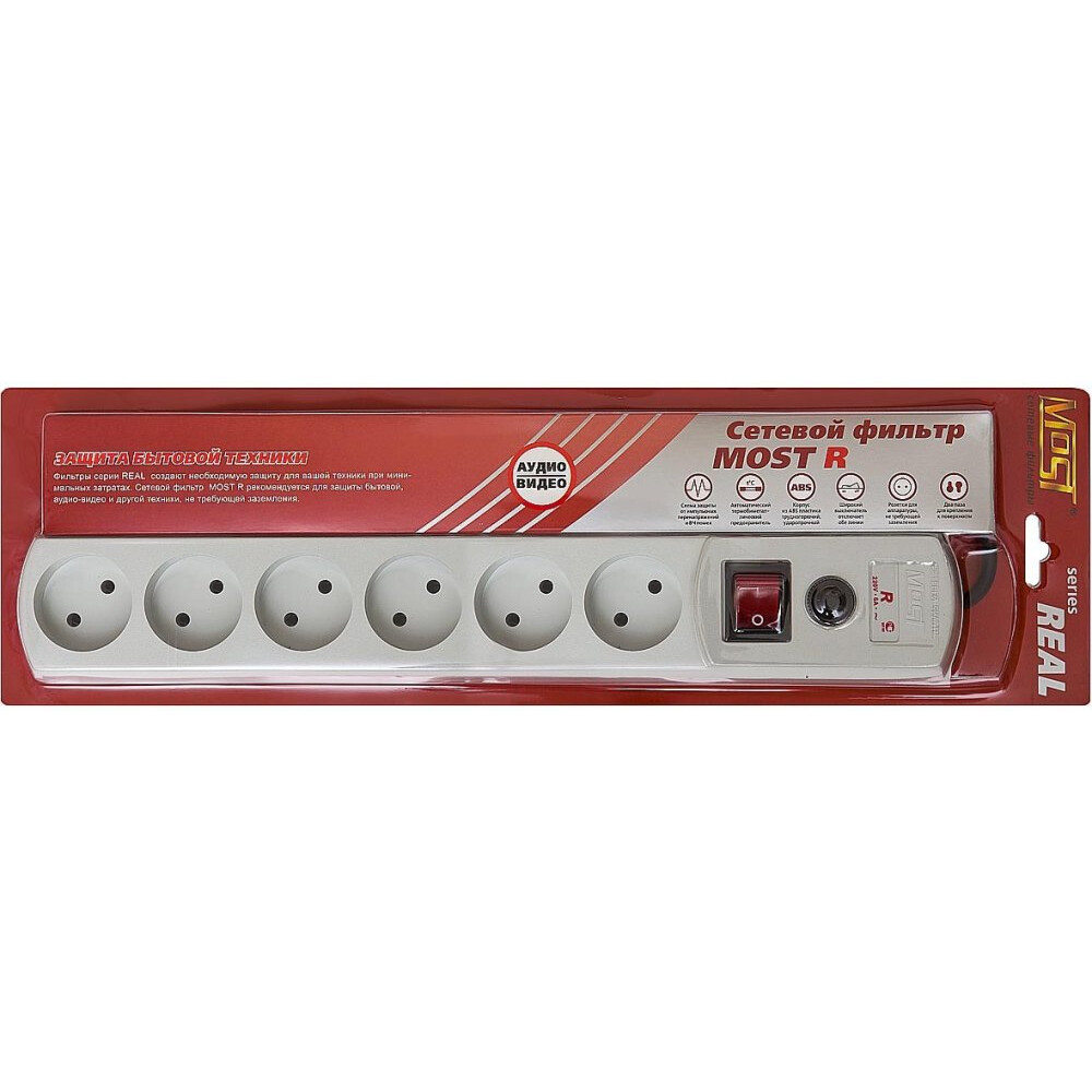 Сетевой фильтр Most R White 10м - фото 2