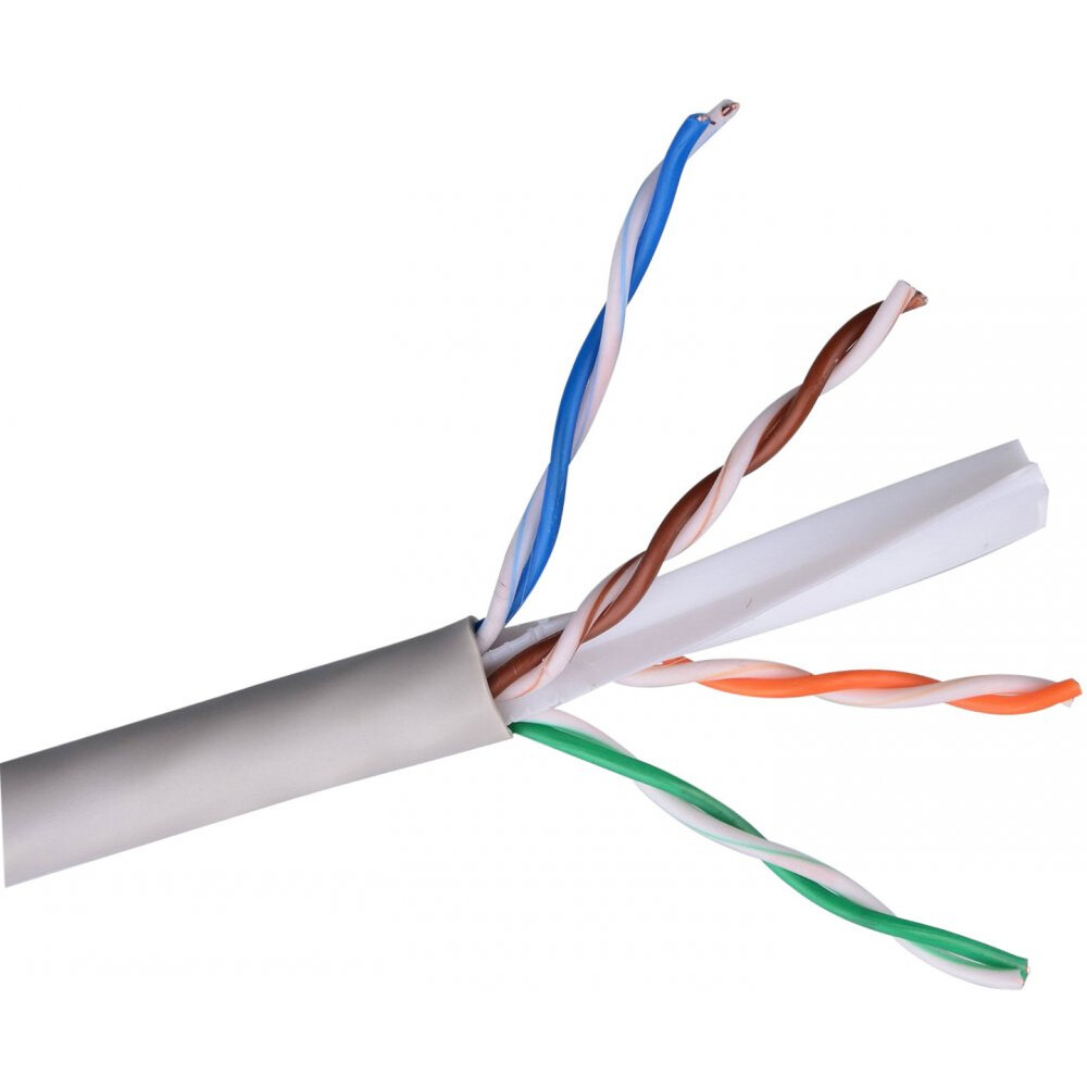 Бухта ExeGate UTP4-C6-CCA-S23-IN-PVC-GY-305, 305м
