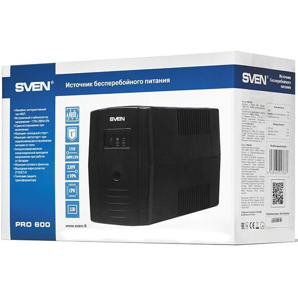 ИБП Sven Pro 600 - SV-013837 - фото 3