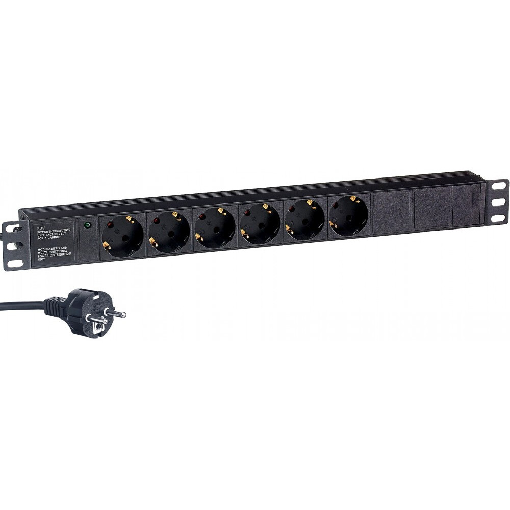 Блок розеток ExeGate PDU-19H603 Al-6S-EU2.5