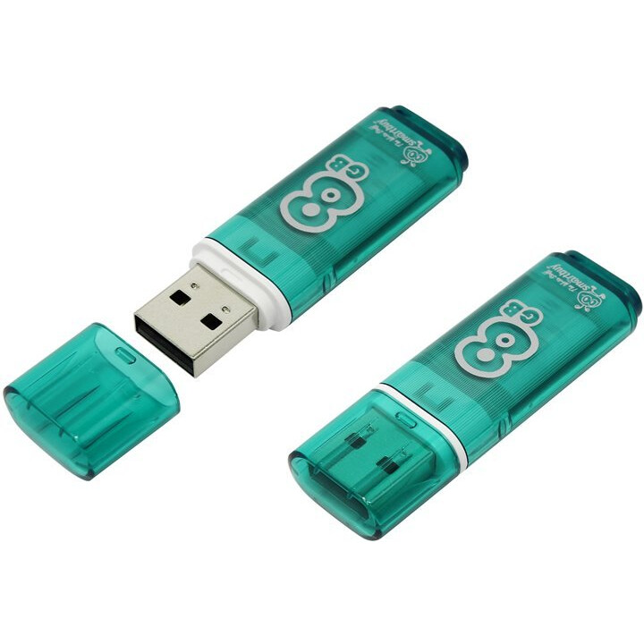 USB Flash накопитель 8GB SmartBuy Glossy Green (SB8GBGS-G)