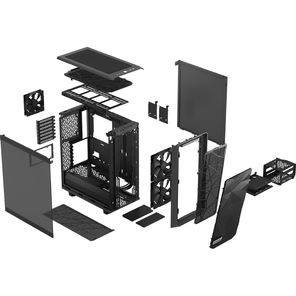 Корпус Fractal Design Meshify 2 Compact TG Light Tint Gray - FD-C-MES2C-04 - фото 18