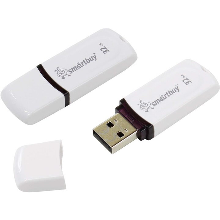 USB Flash накопитель 32Gb SmartBuy Paean White (SB32GBPN-W)