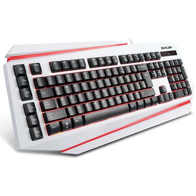 Клавиатура Delux K9500 White/Black - фото 2