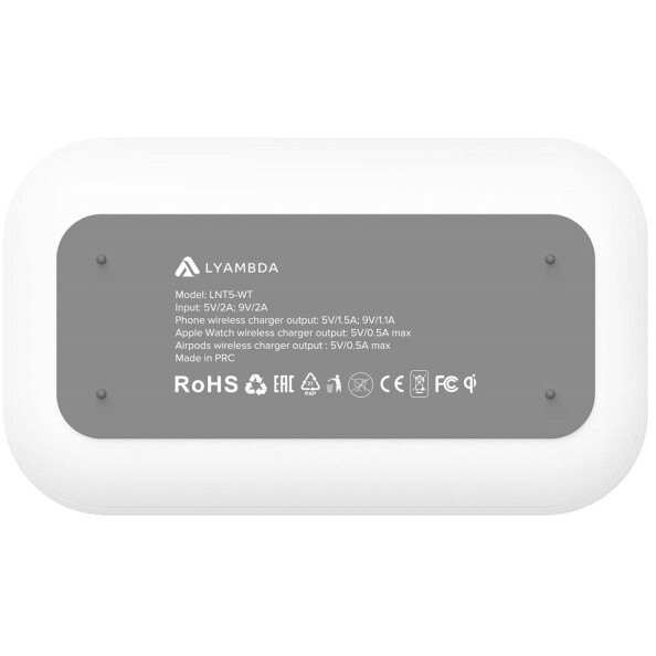 Беспроводное зарядное устройство Lyambda LNT5-WT - фото 4