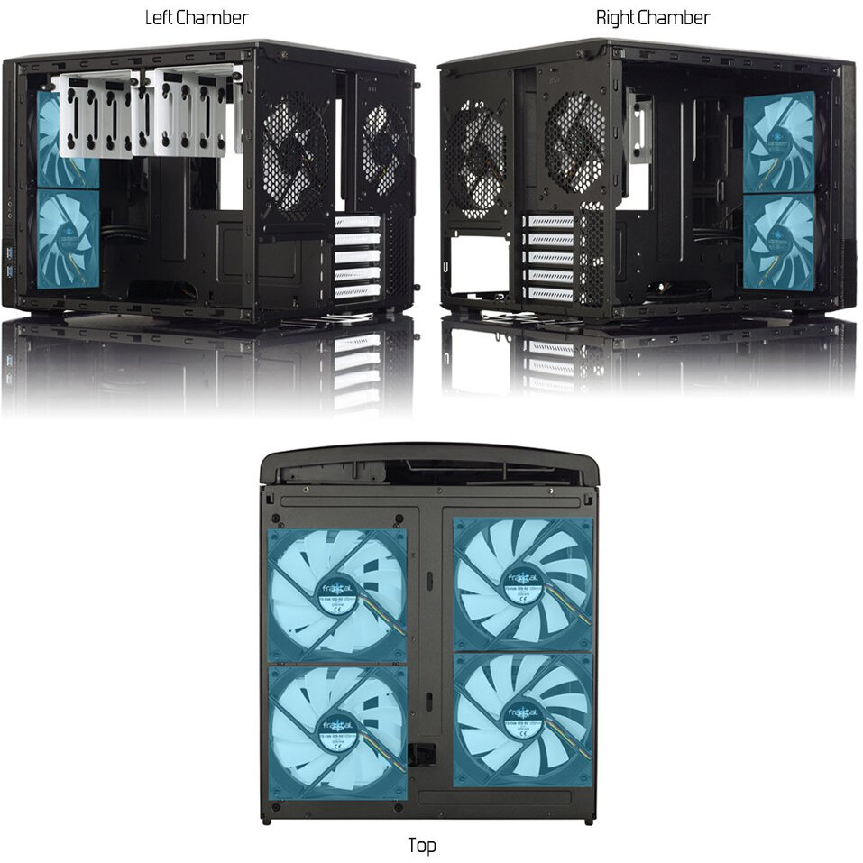 Корпус Fractal Design Node 804 Black Window - FD-CA-NODE-804-BL-W - фото 14