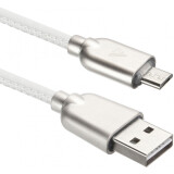 Кабель USB A (M) - microUSB B (M), 1м, ACD ACD-U926-M1W White