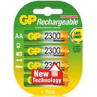 Аккумулятор GP (AA, 2300mAh, 4 шт.)