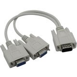 Разветвитель VGA (M) - 2x VGA (F), 0.3м, ExeGate EX-CC-VGA-15M2x15F-0.3 (EX284939RUS)