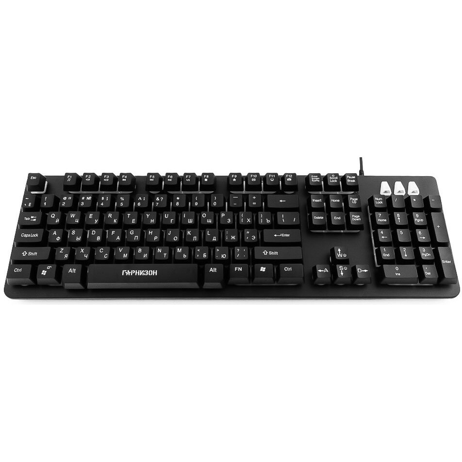 Клавиатура Гарнизон GK-300G Black - фото 3
