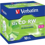Диск CD-RW Verbatim 700Mb 12x Jewel Case (10 шт.) (43148)