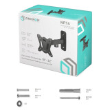 Кронштейн Onkron NP14 Black (NP14-B)