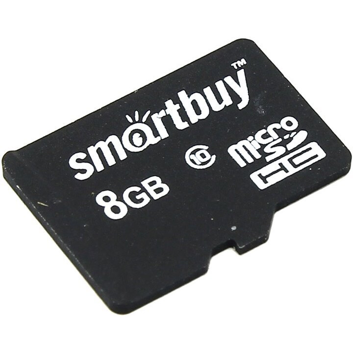 Карта памяти 8GB MicroSD SmartBuy (SB8GBSDCL10-00)
