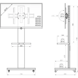 Мобильная стойка Holder PR-106 Black