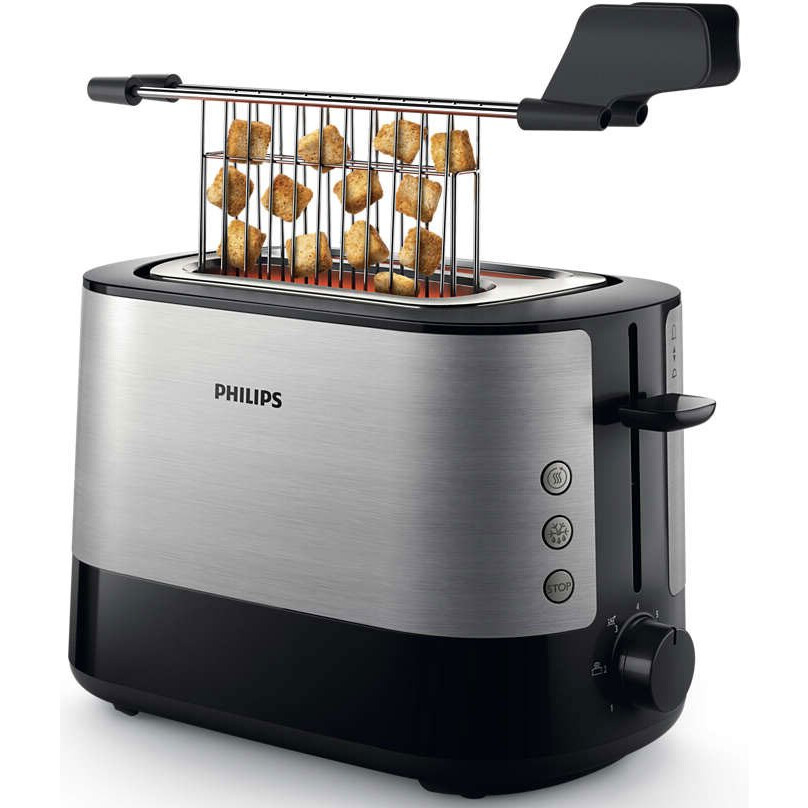 Тостер Philips HD2635 Silver/Black - HD2635/90 - фото 4