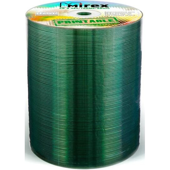 Диск CD-R Mirex 700MB 48x Shrink Printable (100 шт.) (200956)