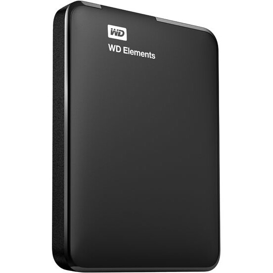 Внешний жёсткий диск 1Tb WD Elements Portable (WDBUZG0010BBK) - WDBUZG0010BBK-WESN