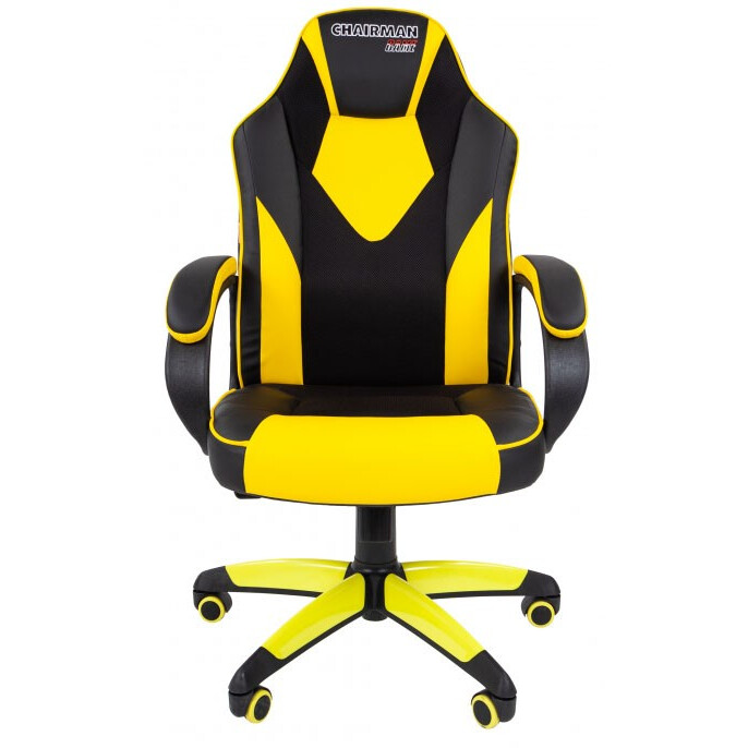 Игровое кресло Chairman Game 17 Black/Yellow (00-07028515) - фото 2