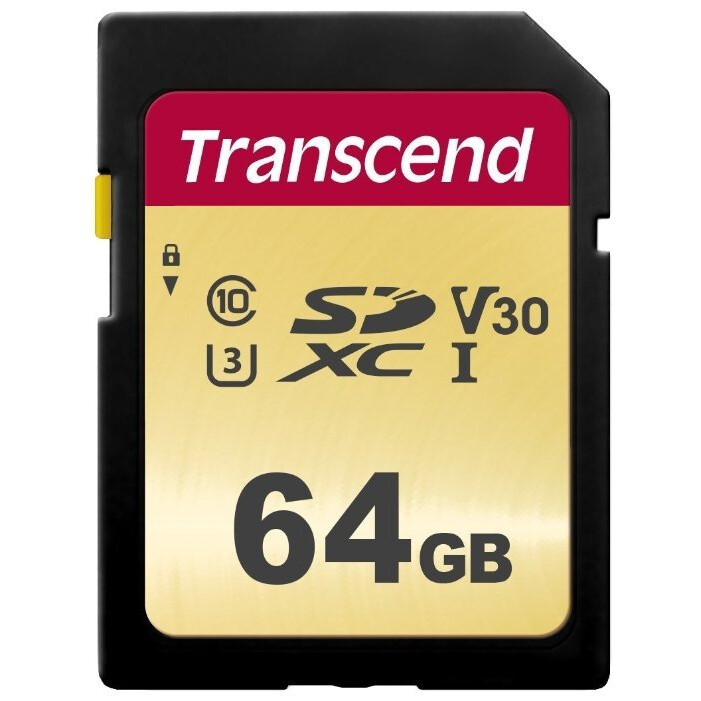 Карта памяти 64Gb SD Transcend 500S (TS64GSDC500S)