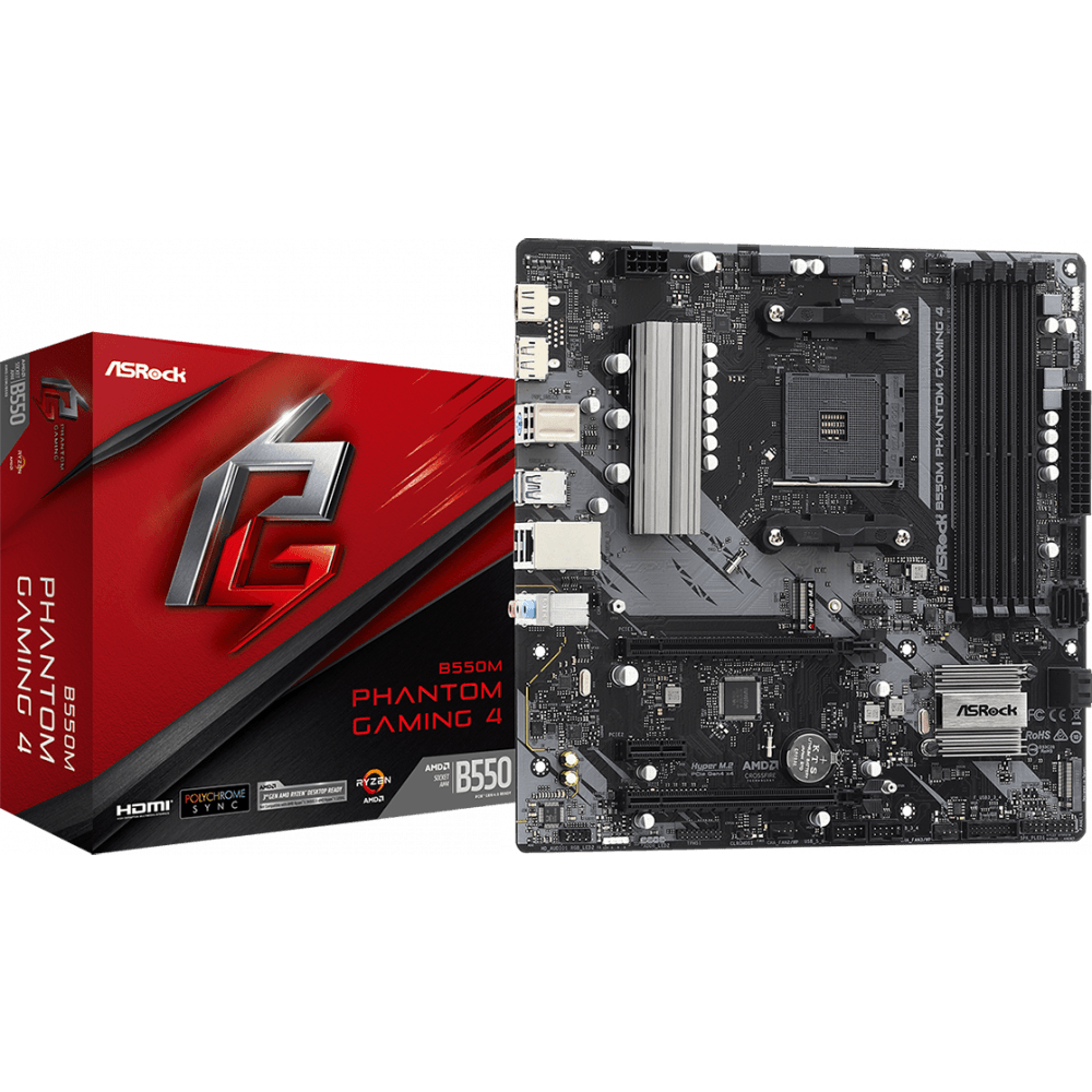 Материнская плата ASRock B550M Phantom Gaming 4 - фото 4