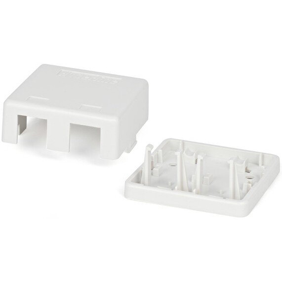 Корпус настенной розетки Hyperline SBB1-2-WH - фото 2