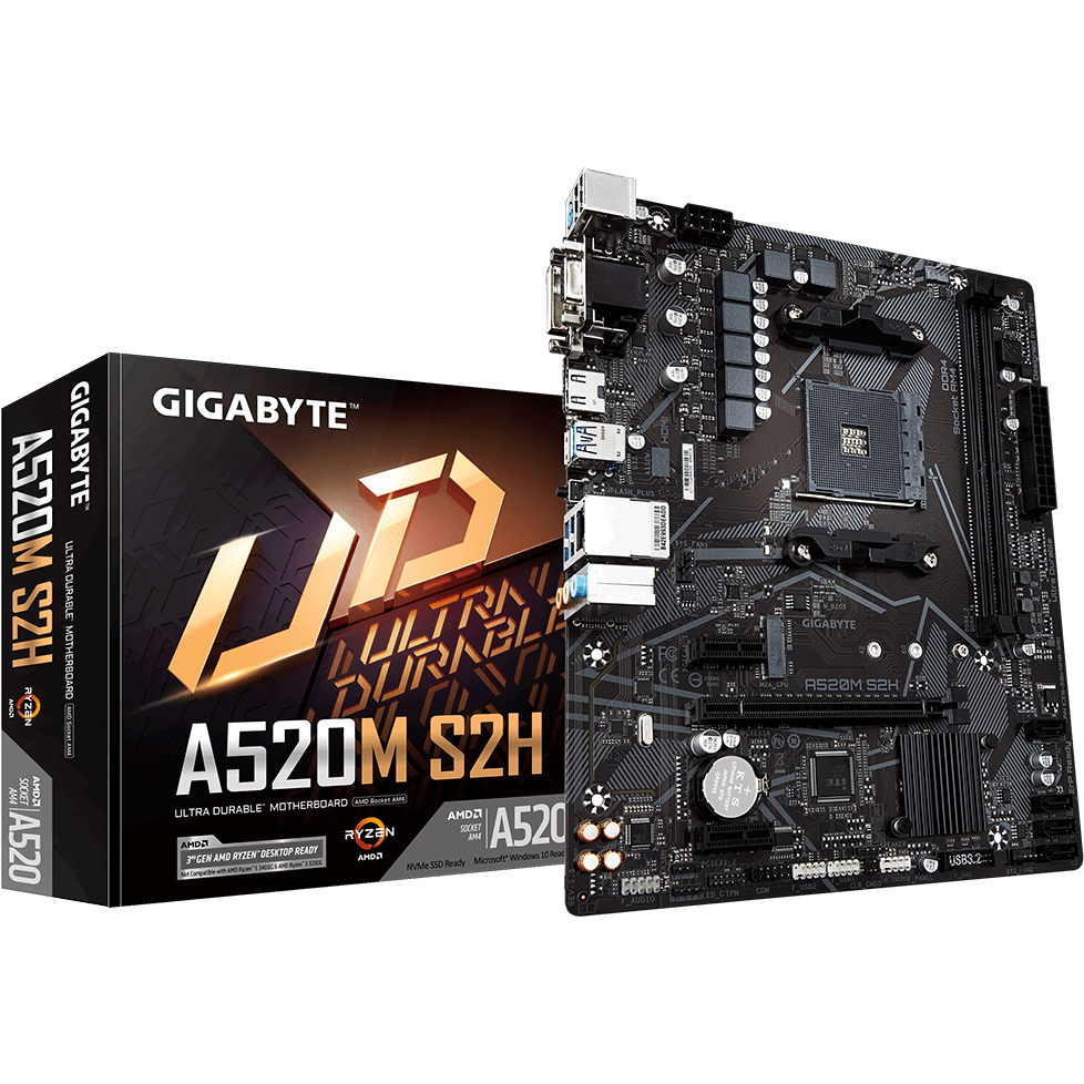 Материнская плата Gigabyte A520M S2H - фото 5
