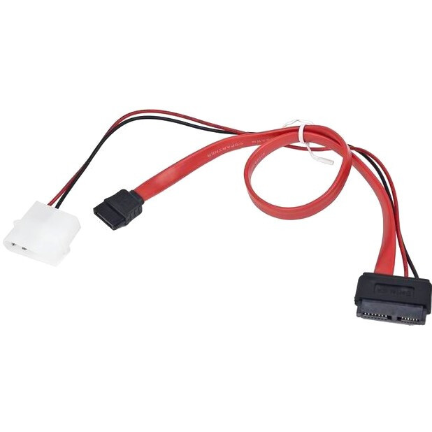 Кабель SATA + Molex - SATA Slimline, 0.5м, Gembird CC-SATA-C3