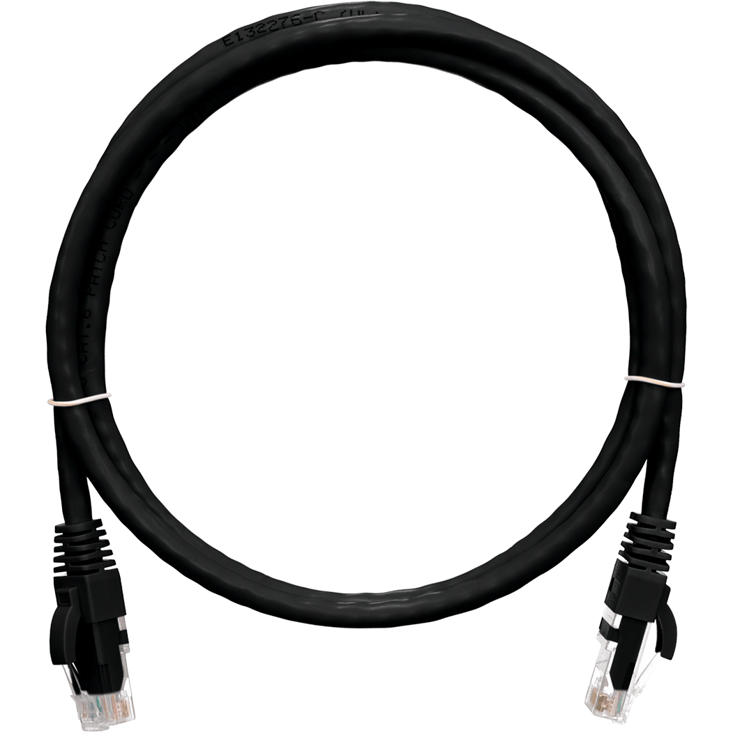 Патч-корд NIKOMAX NMC-PC4UE55B-001-C-BK, 0.15м