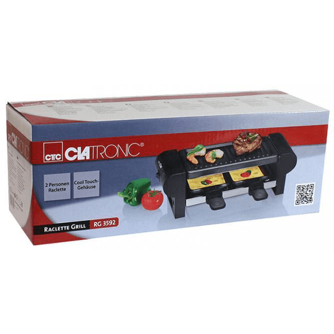 Гриль-раклетница Clatronic RG 3592 Black 2 Pfaennch - фото 2