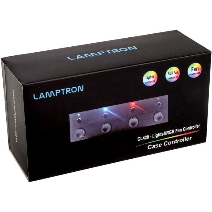 Контроллер вентиляторов Lamptron CL420 Black - LAMP-CL420B - фото 5