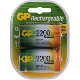 Аккумулятор GP (D, 2200mAh, 2 шт.) (220DH-CR2)